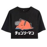 Anime Chainsaw Man Pochita Cosplay Camiseta Pantalón 3D Impreso Casual Deportivo Traje Conjunto