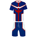 My Hero Academia All Might Cosplay Top y Pantalones Cortos 2 Piezas Ropa Casual para Masculino