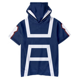 My Hero Academia Camiseta Traje de Entrenamiento Camiseta con Capucha Unisex