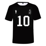 Haikyuu!! Camiseta Karasuno Escuela Secundaria Hinata Shoyo Cosplay Camiseta Estampada Unisex
