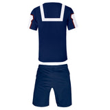 My Hero Academia UA Traje de Entrenamiento 2 Piezas Cosplay Ropa Casual Top y Pantalones Cortos para Masculino