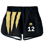 Haikyuu!! Kotaru Bokuto MSBY Black Jackal Cosplay Top y Pantalones Cortos Ropa de Verano 2 Piezas para Femenino