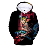 Anime JoJo's Bizarre Adventure Jolyne Cujoh Sudadera Cosplay Navidad Fiesta 3D Impreso Casual