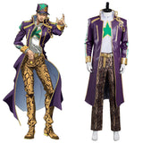 Anime JoJo‘s Bizarre Adventure Stone Ocean Kujo Jotaro Cosplay Disfraz Halloween Carnaval Traje Hombre Per,