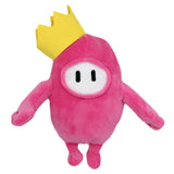 25cm Fall Guys: Ultimate Knockout Figura de Dibujos Animados con Corona Muñeca de Peluche Regalo para Niños
