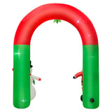 Navidad Santa Claus Monigote de Nieve Arco Inflable Decoración para Exteriores