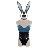 Juego LoL Akali The Rogue Assassin KDA Bunny Girls Cosplay Disfraz Halloween Falda Carnaval