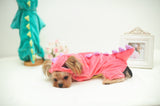 Mascota Dinosaurio Mono Halloween Carnaval Cosplay Disfraz con Capucha para Perro Gato