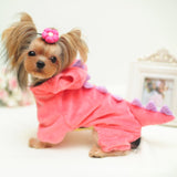 Mascota Dinosaurio Mono Halloween Carnaval Cosplay Disfraz con Capucha para Perro Gato