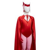 Series de TV WandaVision Scarlet Witch Wanda Maximoff Niños Cosplay Carnaval Halloween Disfraz Fiesta Conjunto Per.
