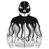 Niños Calamar Sudadera Cosplay Navidad Fiesta 3D Impreso Casual con Cremallera