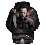 Película Halloween Sudadera Cosplay Fiesta Carnaval Diario 3D Impreso