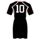 Haikyuu!!	Hinata Shoyo Cosplay Vestido de Manga Corta de Verano para Femenino Cosplay Disfraz