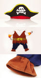 Mascota Pirata caribeño Halloween Carnaval Cosplay Disfraz para perro gato