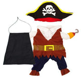 Mascota Pirata caribeño Halloween Carnaval Cosplay Disfraz para perro gato