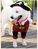 Mascota Pirata caribeño Halloween Carnaval Cosplay Disfraz para perro gato