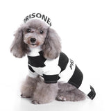 Mascota Disfraz de Prisionero Halloween Carnaval Cosplay con Sombrero
