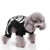 Mascota Mono de esqueleto para Perro Gato Halloween Carnaval Disfraz