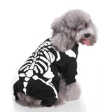 Mascota Mono de esqueleto para Perro Gato Halloween Carnaval Disfraz