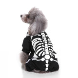 Mascota Mono de esqueleto para Perro Gato Halloween Carnaval Disfraz