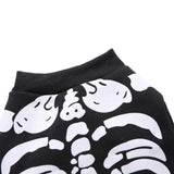 Mascota Mono de esqueleto para Perro Gato Halloween Carnaval Disfraz