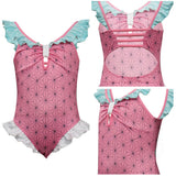 Anime Demon Slayer Kamado Nezuko Niños Cosplay Fiesta Disfraz Traje de Baño Mono