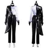 Película Cruella Cosplay disfraz Camisa blanca y negra abrigo Pantalón Halloween Carnaval Traje