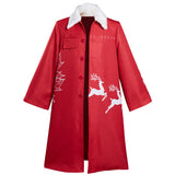 Bosozoku Kimono Abrigo Cosplay Disfraz Navidad Halloween Carnaval Fiesta Traje Rojo Per.