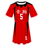 Haikyuu!! Kozume Kenma Cosplay Vestido de Manga Corta de Verano Cosplay Disfraz