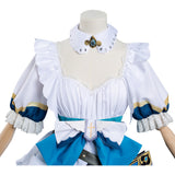 Juego Genshin Impact Barbara Mucama Cosplay Navidad Falda Vestido Carnaval Traje Per.