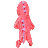 Mascota Dinosaurio Mono Halloween Carnaval Cosplay Disfraz con Capucha para Perro Gato