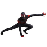 Película Spider Man: Miles Morales mono de carnaval de Halloween Trajes de rol con máscara 3D Impreso Hombre Per.