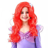 Película Ariel Cosplay Niñas Peluca Pelo Sintético Carnaval Halloween Party Props