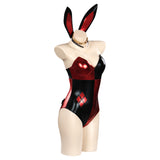 Película Harley Quinn Bunny Girl Mono Cosplay Disfraz Halloween Carnaval Sensual Traje Mujer Per.