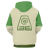 Avatar: La Leyenda de Aang Toph Bengfang Cosplay Sudadera Avatar: The Last Airbender Sudadera con Capucha Unisex
