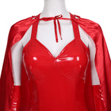 TV WandaVision Scarlet Witch Wanda Maximoff Cosplay Disfraz Halloween Fiesta Conjunto Carnaval Sensual