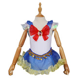Anime Sailor Moon Tsukino Usagi Niños Cosplay Fiesta Disfraz Traje de Baño Creación Secundaria-disfrazdeptdiadebrujas.com®