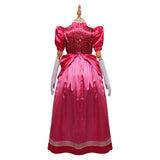 The Super Mario Bros. Movie Peach Cosplay Disfraz Niños Vestido Trajes Halloween Carnaval Fiesta Disfraz Traje