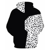 Película Cruella Sudadera 3D Impreso Cosplay Disfraz Halloween Carnaval Traje