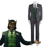 Series de Televisión Loki Uniforme Cosplay Disfraz Halloween Carnaval Traje