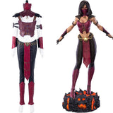 Juego Mortal Kombat 10-Mileena Cosplay Disfraz Halloween Carnaval Traje