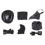 Anime Plague Doctor Steampunk Bird Máscara Horrible Niños Cosplay Disfraz Halloween Carnaval Traje