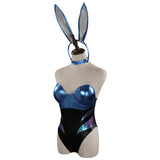 Juego LoL Akali The Rogue Assassin KDA Bunny Girls Sensual Cosplay Disfraz Halloween Falda Carnaval Traje