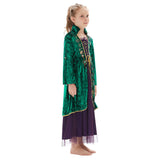 Película Hocus Pocus Winifred Sanderson Niños Cosplay Disfraz Halloween Carnaval Traje Per.