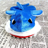 Mascota Adorable tiburón azul Halloween Carnaval Cosplay Disfraz con Capucha