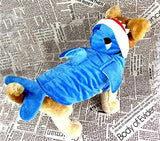 Mascota Adorable tiburón azul Halloween Carnaval Cosplay Disfraz con Capucha