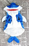 Mascota Adorable tiburón azul Halloween Carnaval Cosplay Disfraz con Capucha
