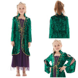 Película Hocus Pocus Winifred Sanderson Niños Cosplay Disfraz Halloween Carnaval Traje Per.