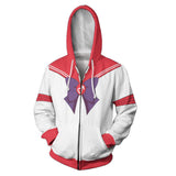 Anime Sailor Moon Hino Rei Sudadera Cosplay Navidad Fiesta 3D Impreso chaqueta con cremallera Casual