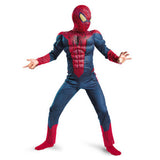 Película Spider Man Niño Mono Músculo de carnaval de Halloween Trajes de rol con máscara Fiesta 3D Impreso Per.